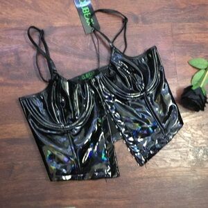 Dolls Kill faux cropped top